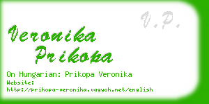 veronika prikopa business card